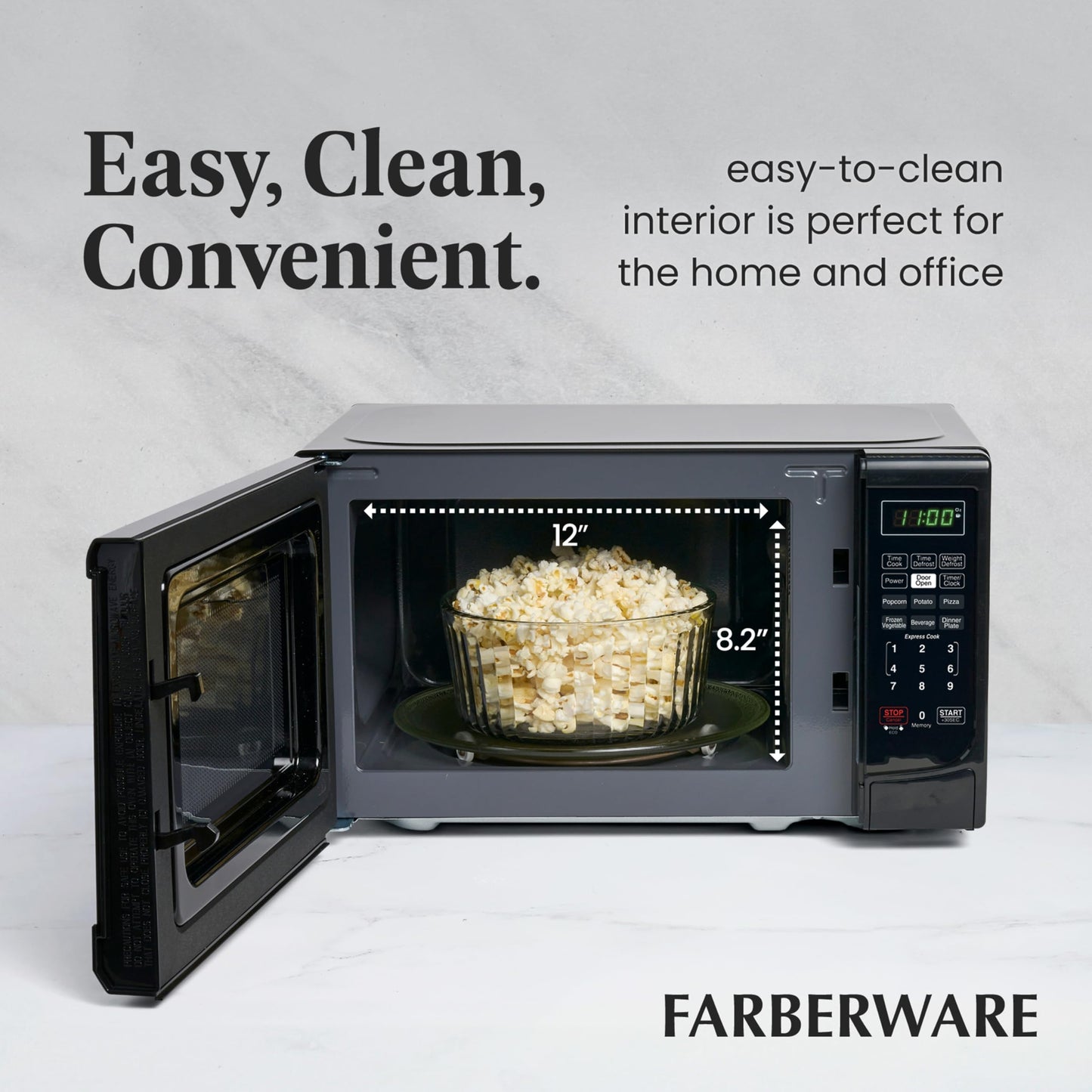 FARBERWARE 0.7 Cu. Ft. Countertop Microwave Oven - 700 Watts