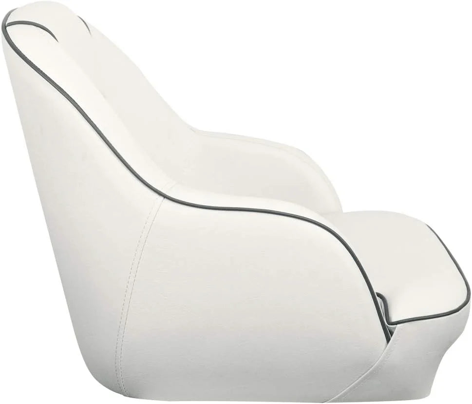 Bucket Pontoon Boat Seat (White/Blue)