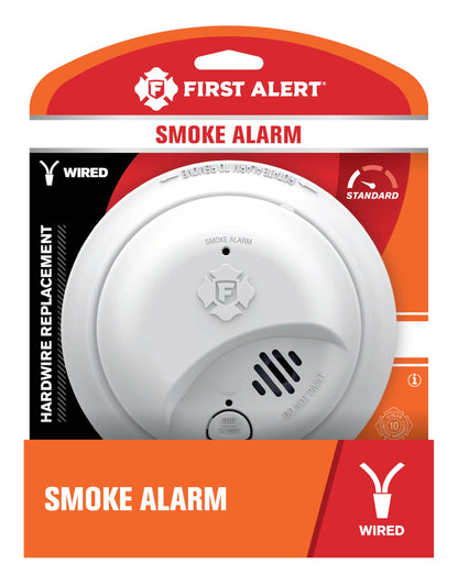 FIRST ALERT SMI100-AC Hardwire Smoke Alarm with Battery Backup