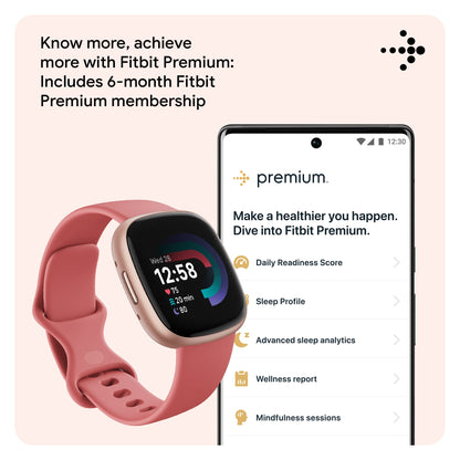 FITBIT Versa 4 Fitness Smartwatch with Heart Rate & GPS