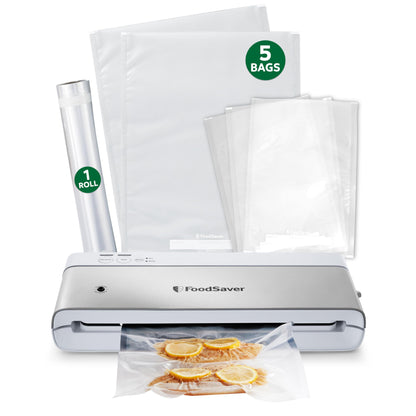 FOODSAVER Compact Vacuum Sealer Machine with Bags & Roll