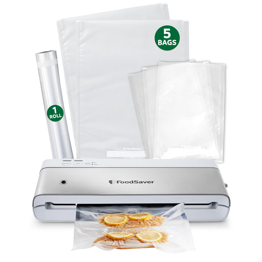 FOODSAVER Compact Vacuum Sealer Machine with Bags & Roll