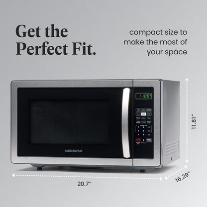 FARBERWARE 1.1 Cu. Ft. 1000W Countertop Microwave Oven