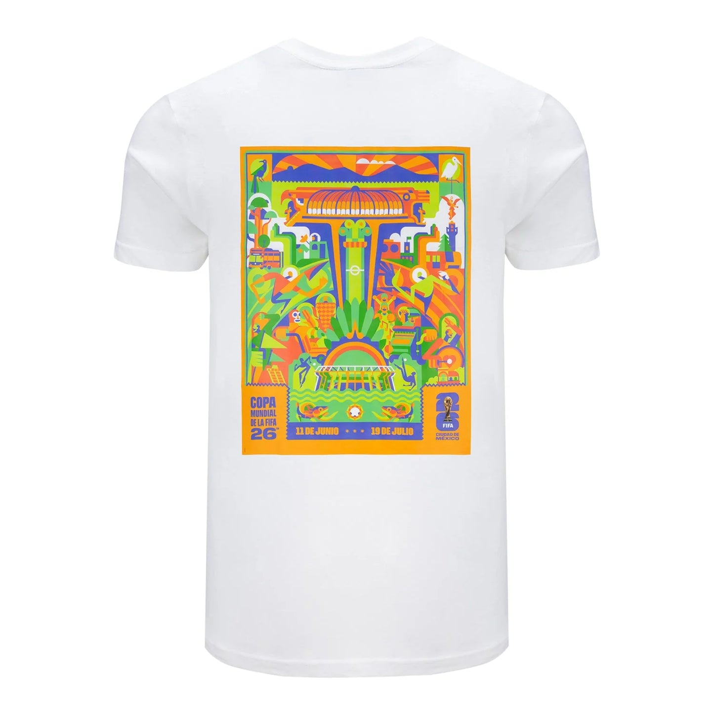 FIFA World Cup 2026™ Mexico City Poster White T-Shirt - Unisex