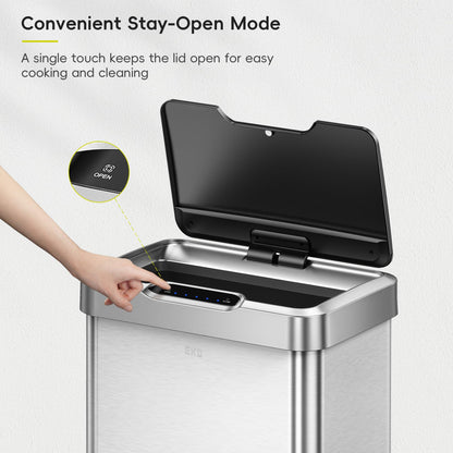 EKO Mirage-T Touchless Motion Sensor Trash Can 50L