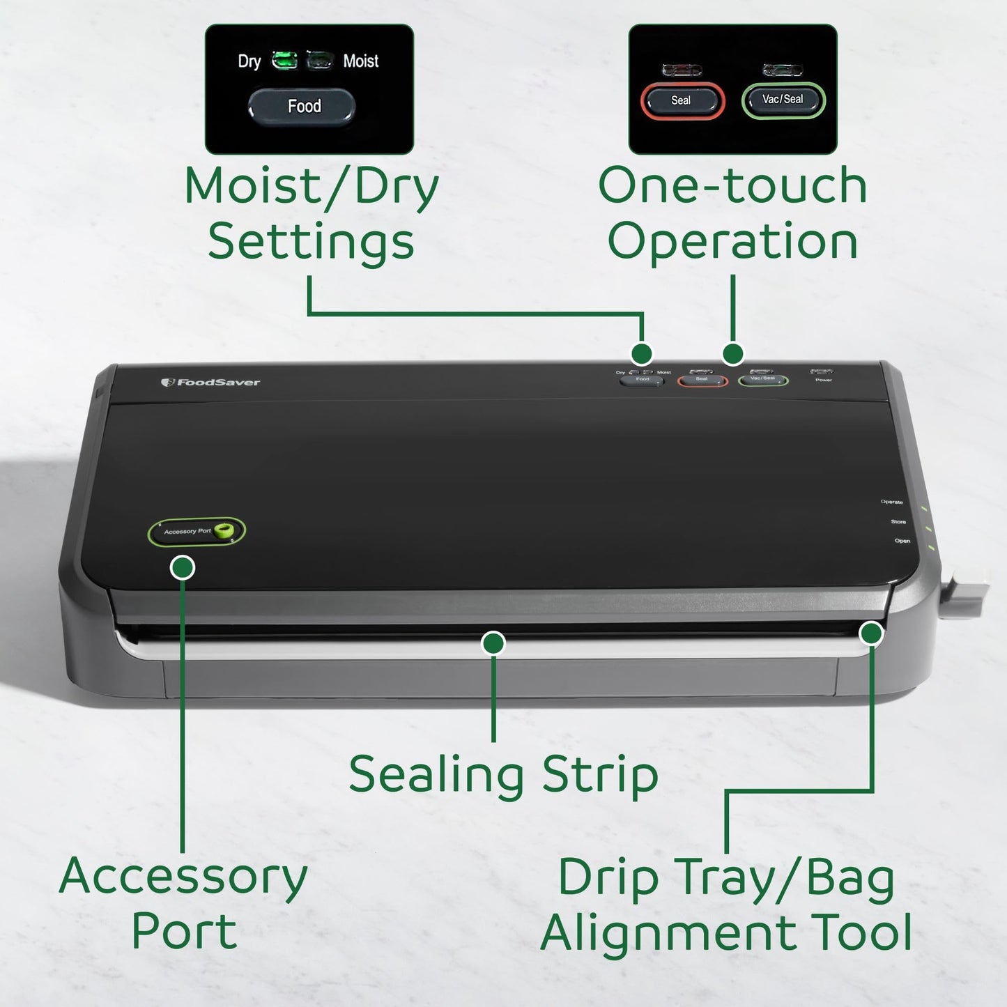 FOODSAVER Vacuum Sealer Machine with Automatic Bag Detection