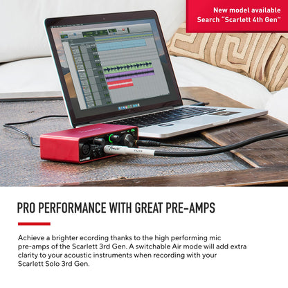 FOCUSRITE Scarlett Solo 3rd Gen USB Audio Interface