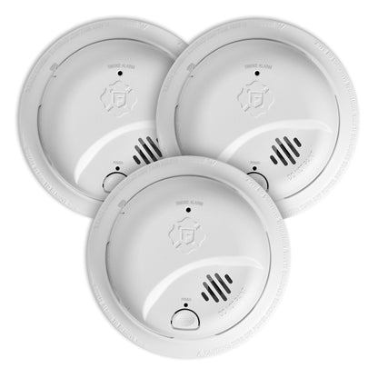 FIRST ALERT BRK Smoke Alarm Interconnect Hardwire Detector 3-Pack