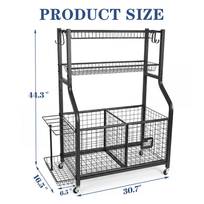 MYTHINGLOGIC Garage Ball Storage Organizer for Sports Equipment