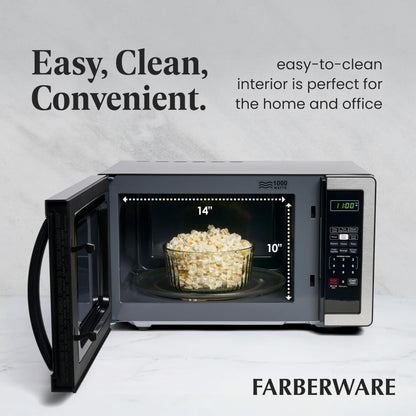 FARBERWARE 1.1 Cu. Ft. 1000W Countertop Microwave Oven