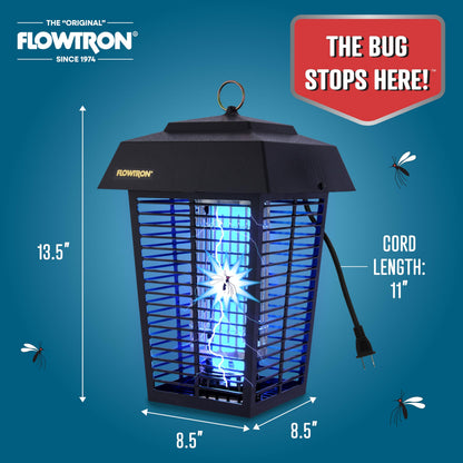 FLOWTRON Bug Zapper with 40W Bulb & 5600V Grid for 1 Acre