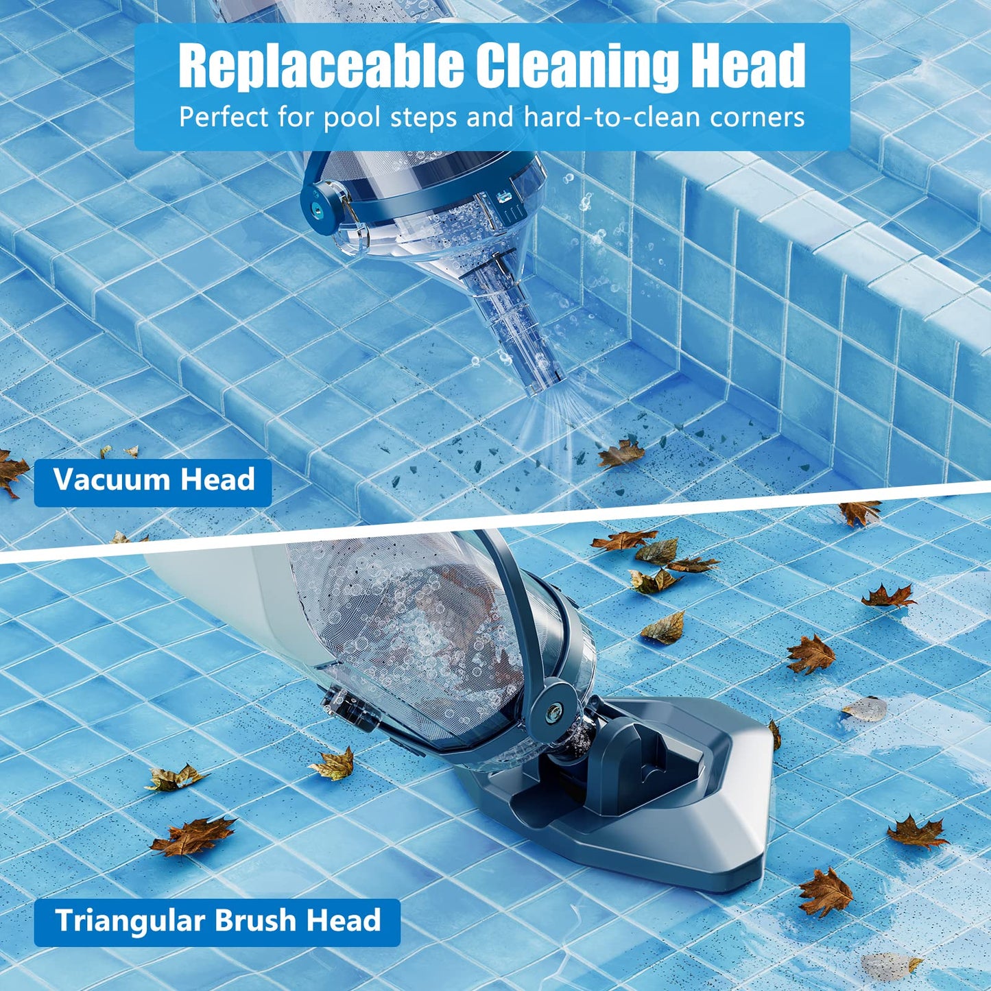 ENHULK T403 Handheld Pool Vacuum for Above Ground Pools