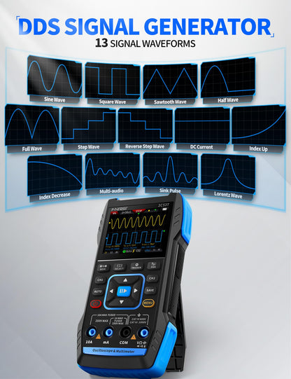 FNIRSI 2C53T Handheld Oscilloscope 50MHz, 3IN1 Multimeter