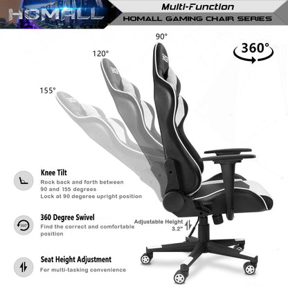 HOMALL Gaming Chair - High Back Ergonomic Leather Desk Chair