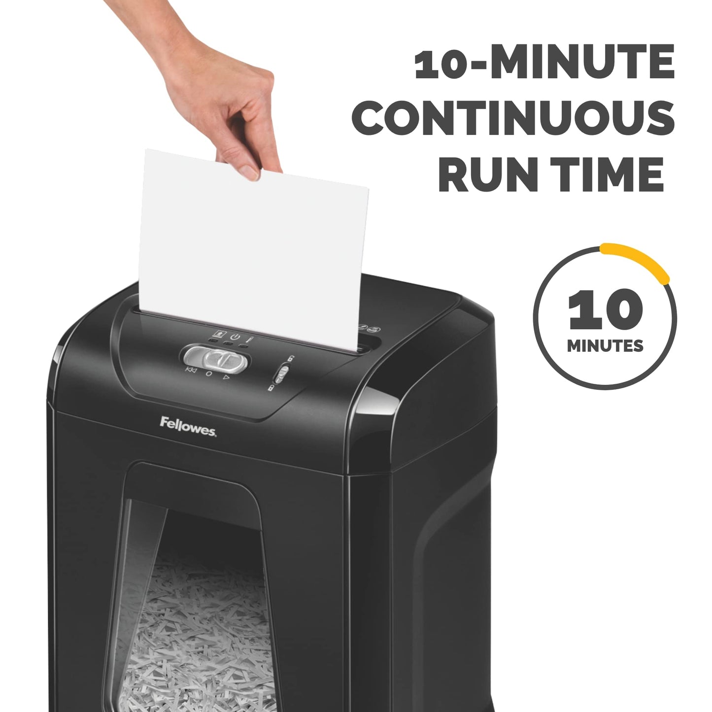 FELLOWES 14C10 Cross-Cut Paper Shredder for Home Office