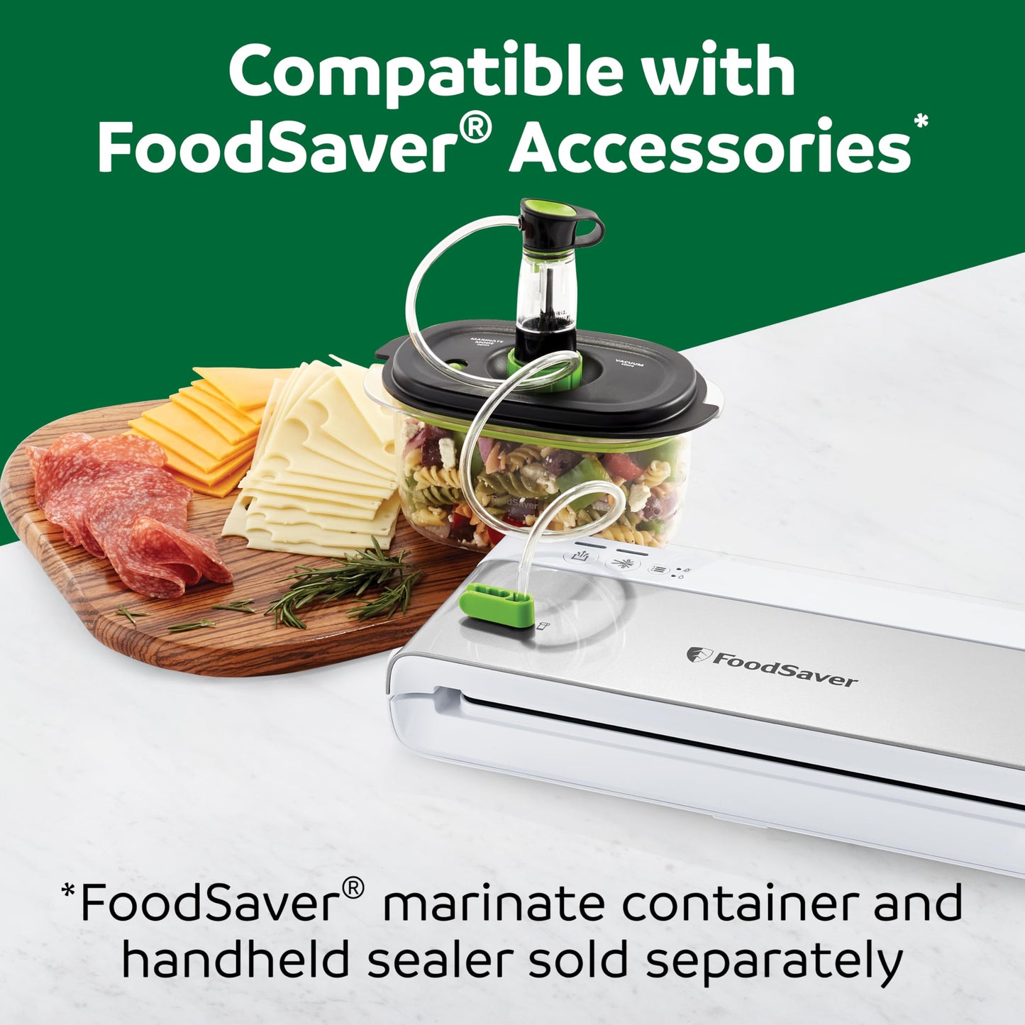 FOODSAVER Compact Vacuum Sealer Machine with Bags & Roll