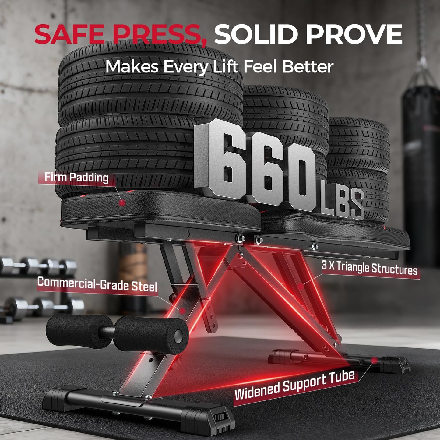FLYBIRD WB2 Weight Bench - Adjustable Foldable Utility Bench