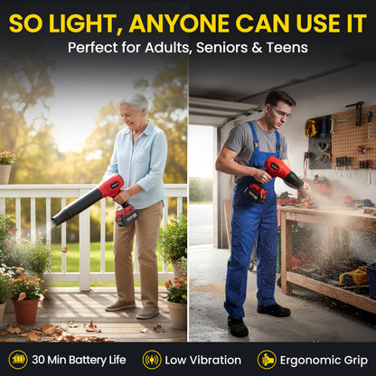 EMSON Bullseye Blower – Cordless Handheld Leaf Blower
