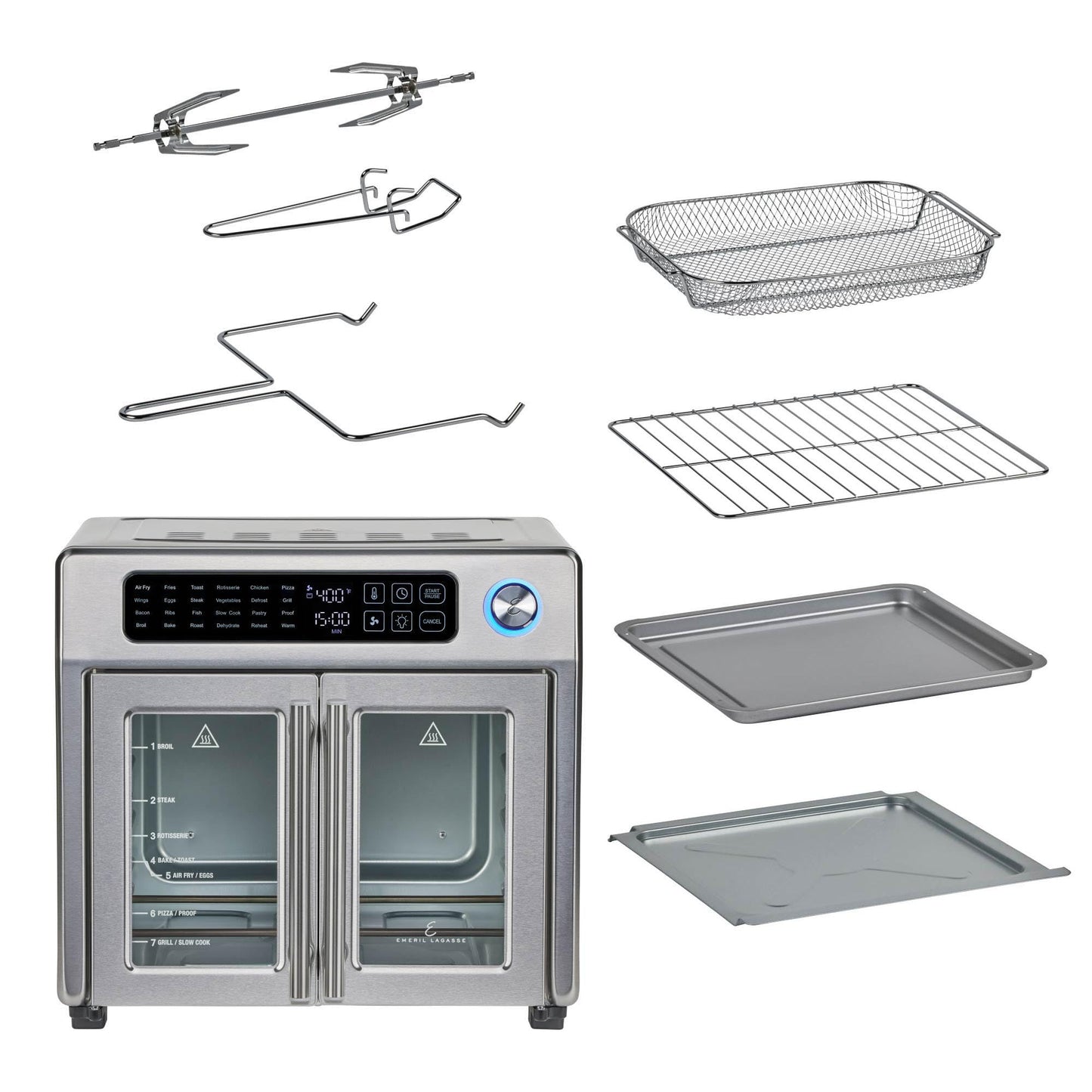 EMERIL LAGASSE Extra Large French Door Air Fryer Toaster Oven