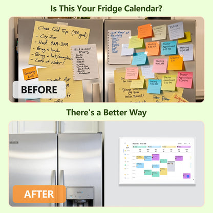 FLYEVFISH Digital Calendar 15.6 Inch Interactive Wall Planner