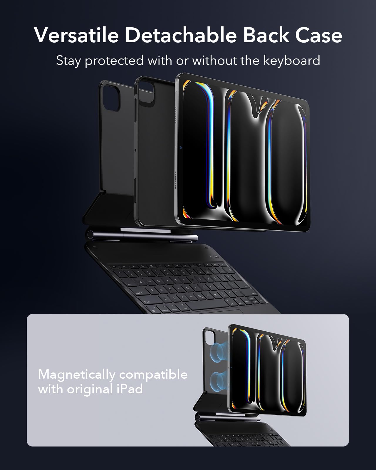 ESR iPad Pro 13 Keyboard Case with Magnetic Stand