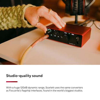 FOCUSRITE Scarlett Solo 4th Gen USB Audio Interface