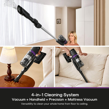 EUREKA ReactiClean 410 Cordless Vacuum - 50 Min Runtime, 5.5 lbs