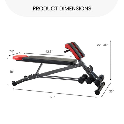 FF FINER FORM Multi-Functional Weight Bench for Home Gym Workout