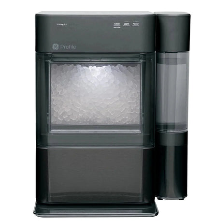 Countertop Nugget Ice Maker | Ice Machine with WiFi Connectivity | Smart Home Kitchen Essentials | Black Stainless