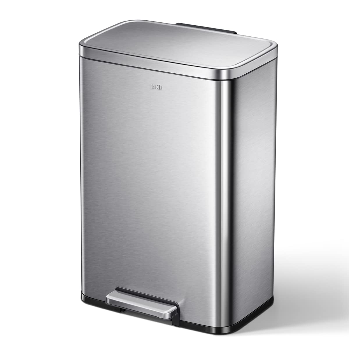 EKO Madison Brushed Stainless 50L Step Trash Can