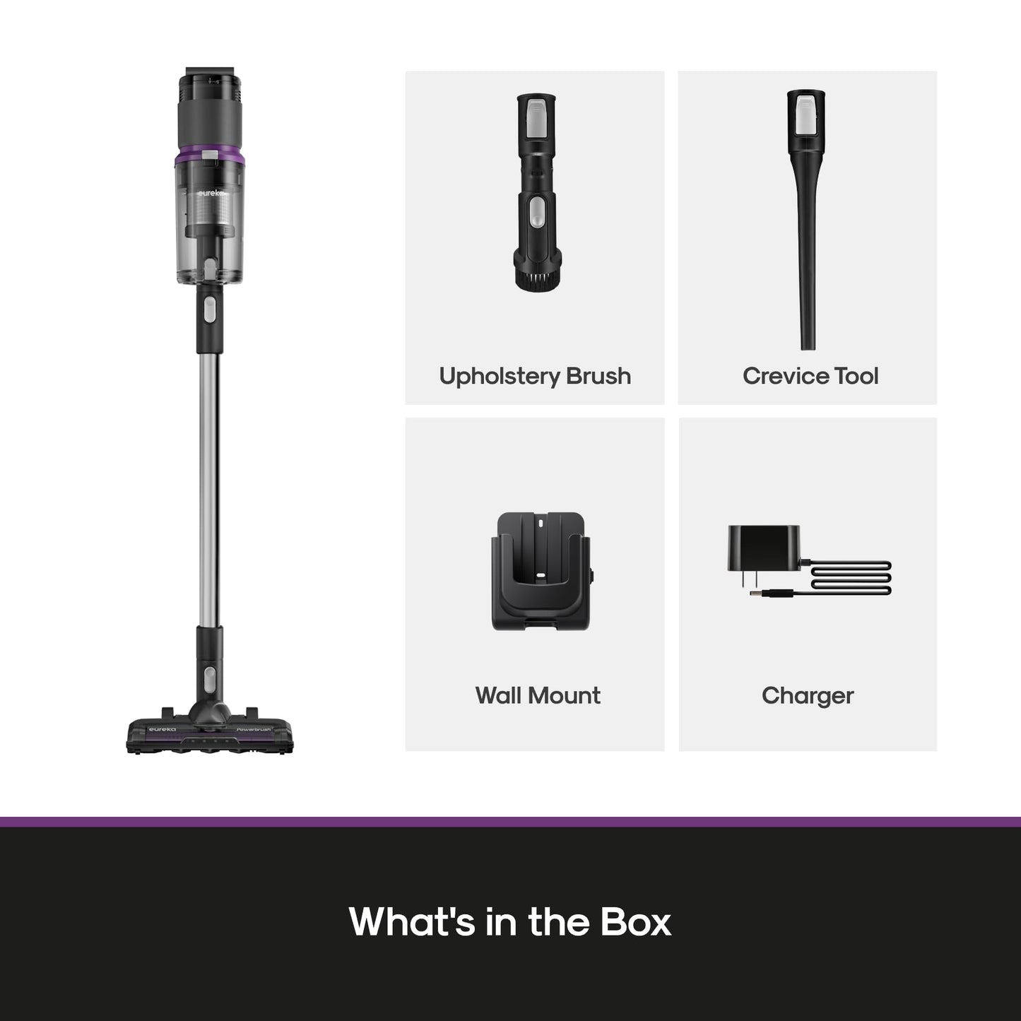 EUREKA ReactiClean 410 Cordless Vacuum - 50 Min Runtime, 5.5 lbs