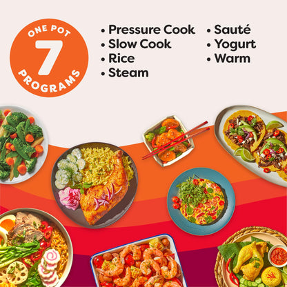 INSTANT POT 7.5QT RIO Wide 7-in-1 Electric Multi-Cooker