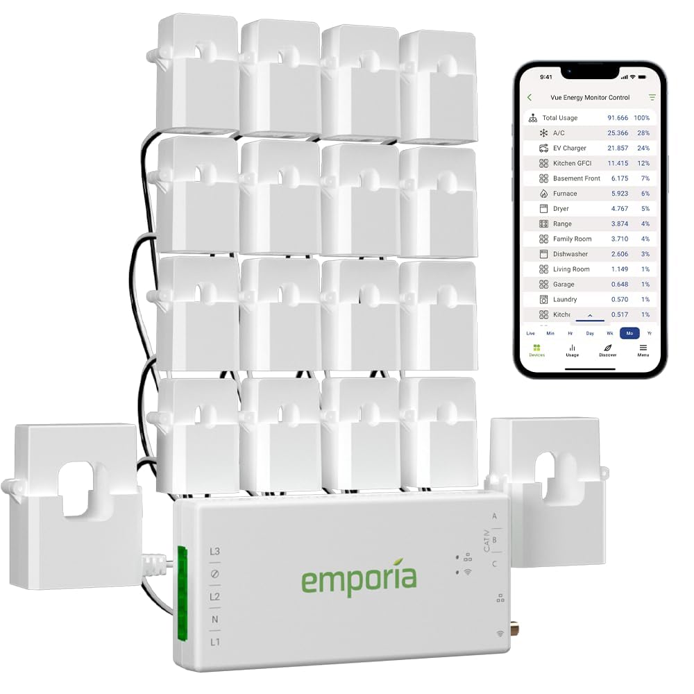 EMPORIA Vue 3 Home Energy Monitor - Real-Time Power Meter