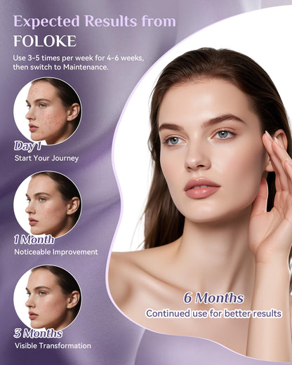 FOLOKE Red Light Therapy LED Face Mask - Cordless & USB C