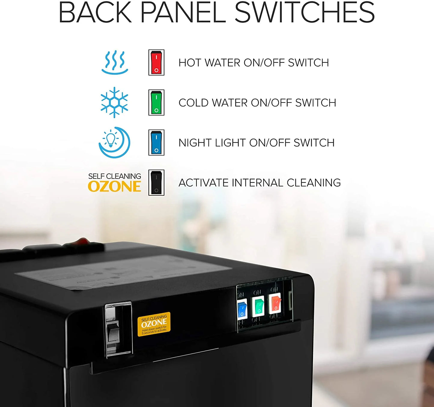 Brio Self Cleaning Bottom Loading Water Cooler Water Dispenser 3 Temperature Settings