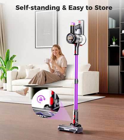 FEETIS Cordless Vacuum Cleaner 550W 60Mins LED Display