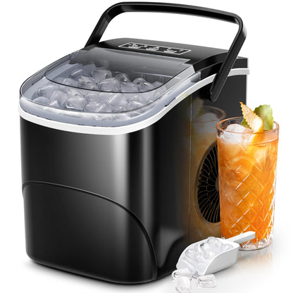 ELECTACTIC Ice Maker Countertop Portable 26Lbs/24H Self-Cleaning