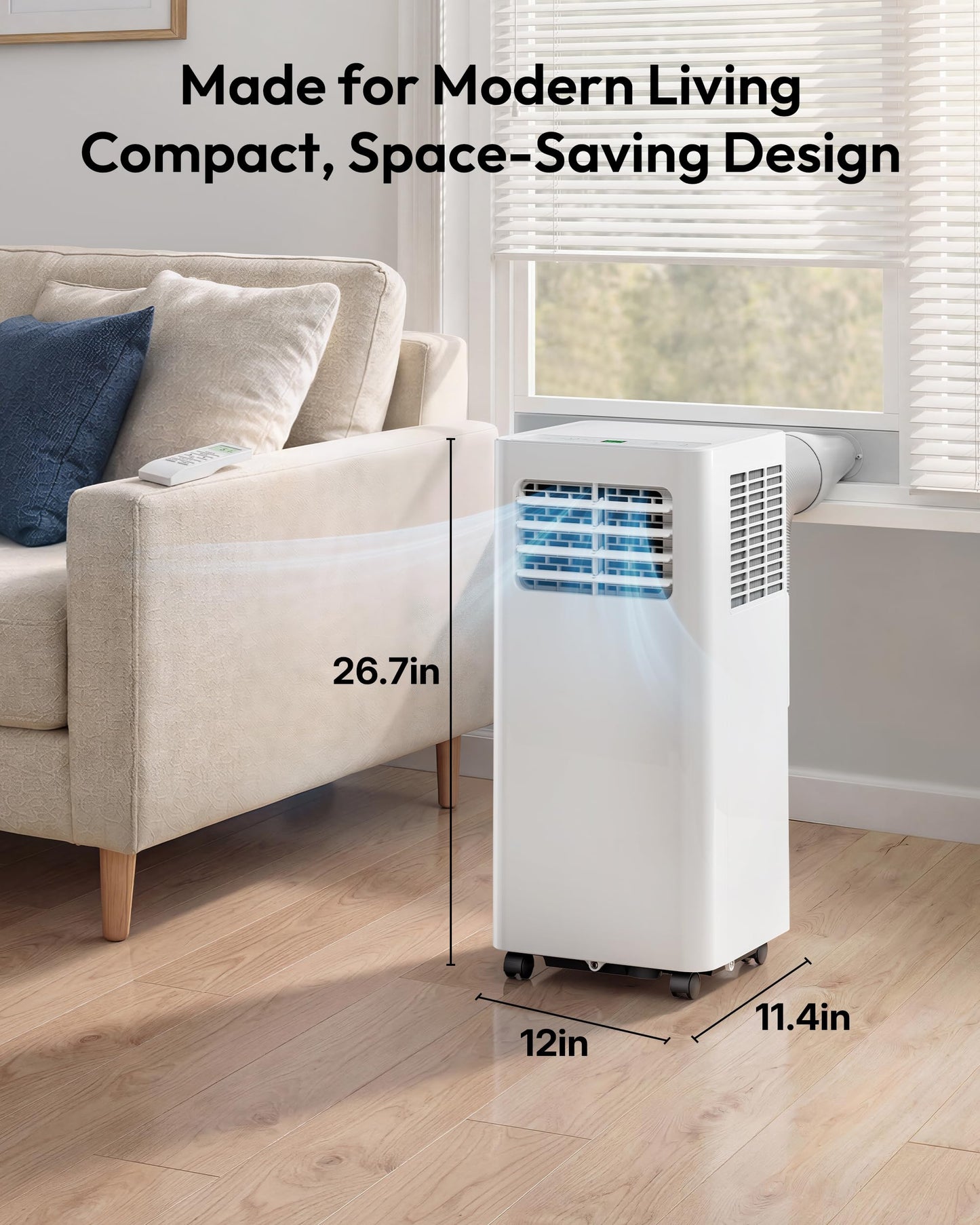 EUHOMY 10,000 BTU Portable Air Conditioner – 4 in 1 Unit