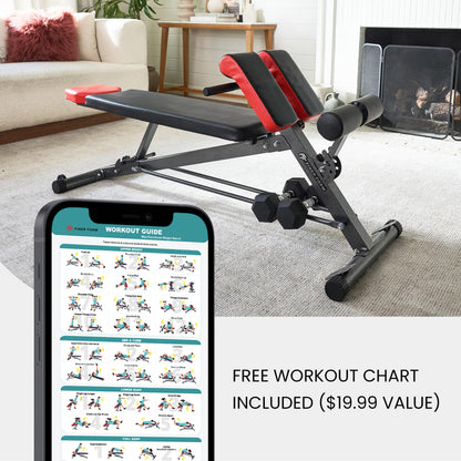 FF FINER FORM Multi-Functional Weight Bench for Home Gym Workout