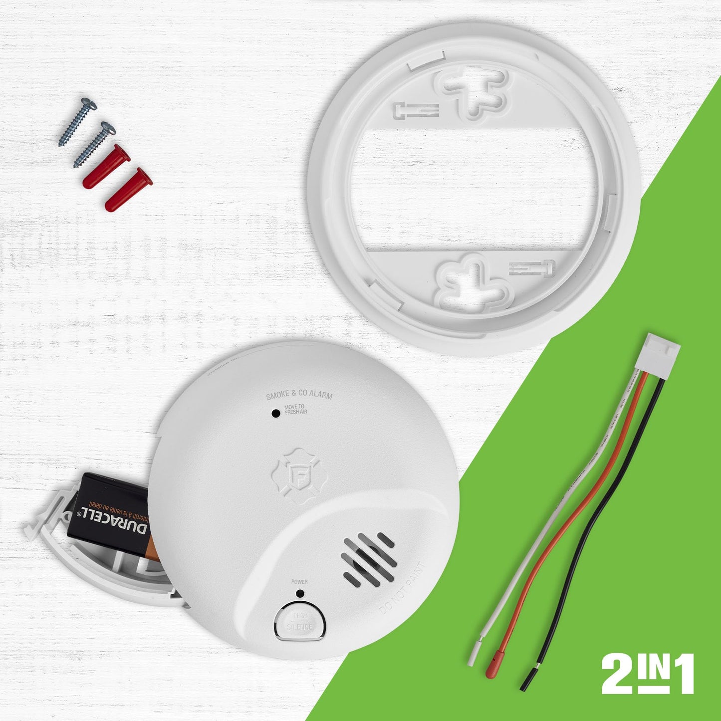 FIRST ALERT SMICO100-AC Smoke & CO Alarm Hardwire 3-Pack